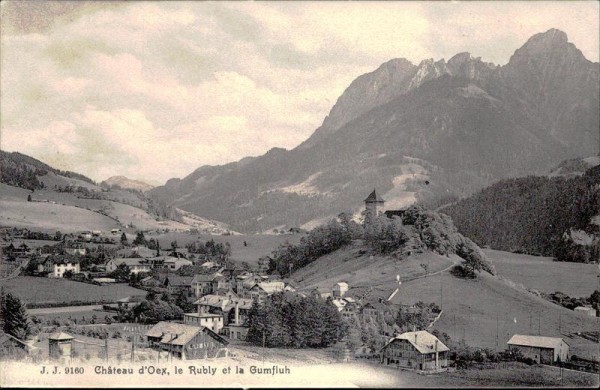 Chateau d'Oex, le Rubly et la Gumfluh Vorderseite