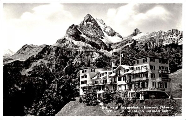 hotel Niederschlacht - Braunwald Vorderseite