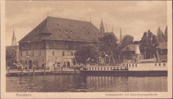 Konstanz, Hafenansicht mit Konziliumsgebäude