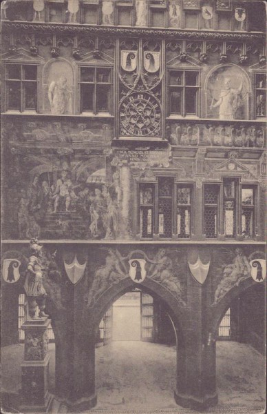 Basel - Rathaushof Vorderfassade