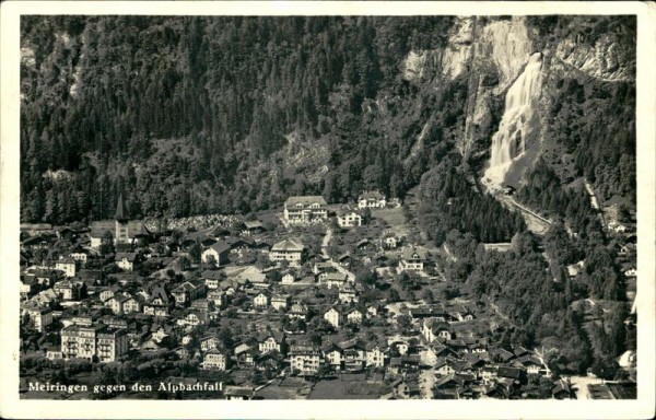 Meiringen gegen den Alpbachfall Vorderseite