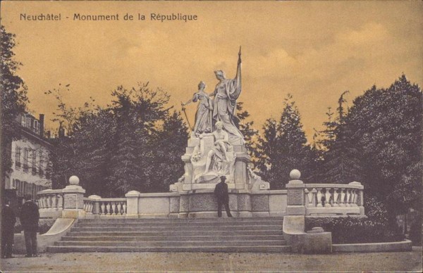 Neuchâtel - Monument de la République Vorderseite