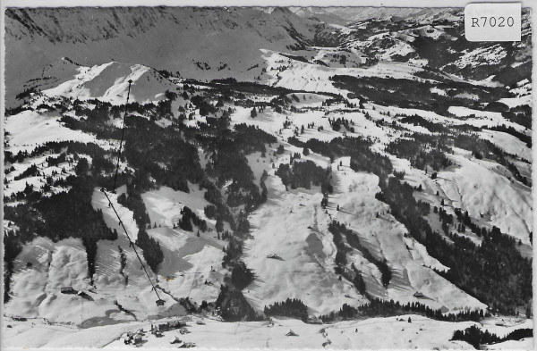 Sörenberg - Skigebiet von Hagleren gegen Schwarzenegg Skilift