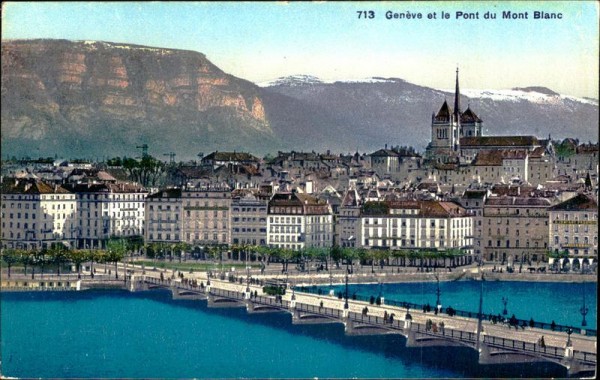 Genève et le Pont du Mont Blanc Vorderseite