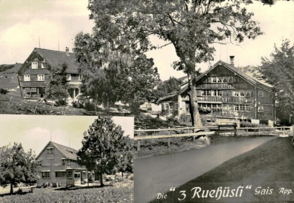 Gais, Die 3 "Ruehüsli" Vorderseite