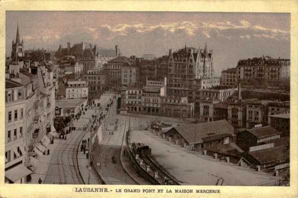 Lausanne, Le Grand Port et la Maison Mercerie Vorderseite