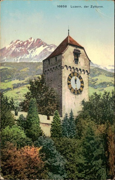 Luzern, der Zytturm. Vorderseite