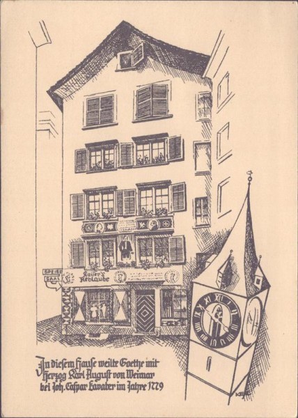 Zürich, Kaiser's Reblaube Vorderseite