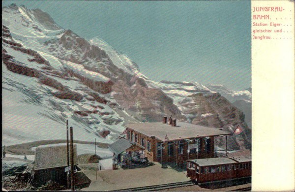Jungfraubahn, Station Eigergletscher Vorderseite