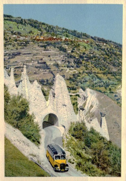 Schweizer Alpenpost, Pyramides d'Euseigne Vorderseite