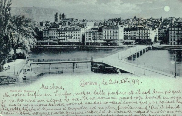 Genève, Ponte des Bergues Vorderseite