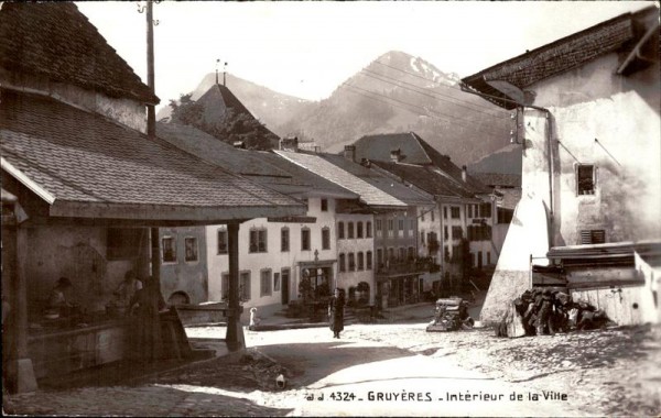 Gruyères - Interieur de la Ville Vorderseite
