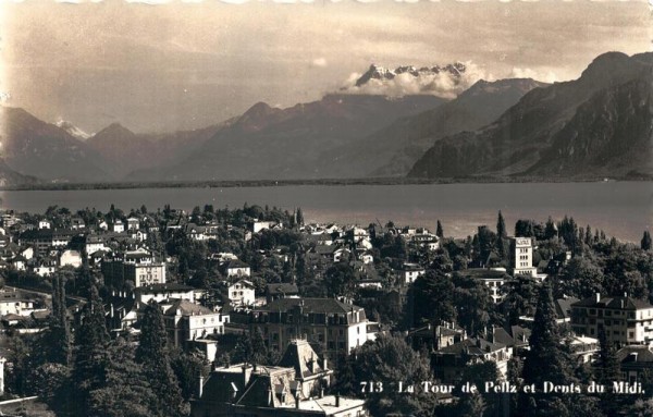 La Tour de Peilz et Dents du Midi Vorderseite