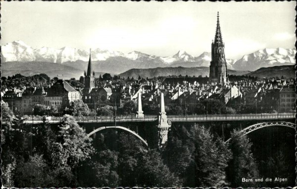 Bern und die Alpen Vorderseite