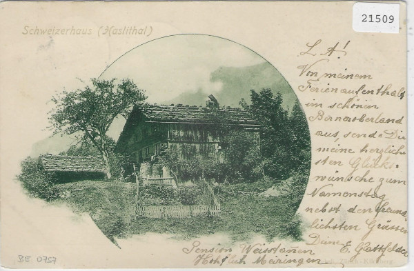 Schweizerhaus (Haslithal) 1901