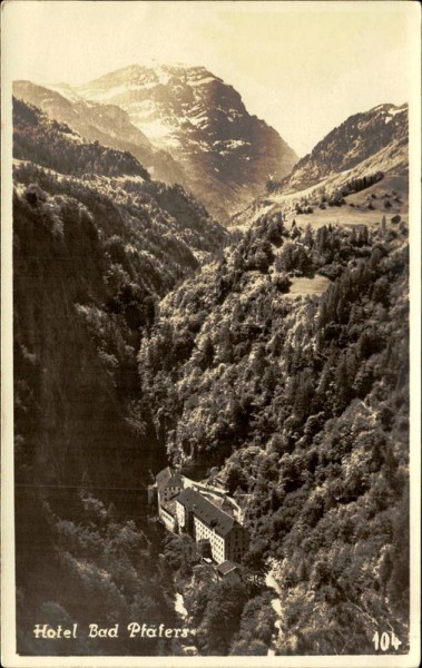 Hotel Bad Pfäfers Vorderseite