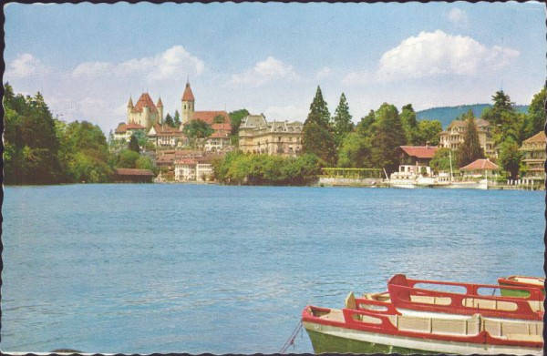 Thun - Aare-Bassin mit Schloss und Kirche