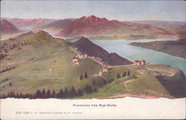 Panorama von Rigi-Kulm Vorderseite