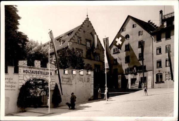 Holzausstellung, Kantonspolizei Schaffhausen Vorderseite