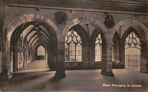 Basel/Kreuzgang im Münster Vorderseite