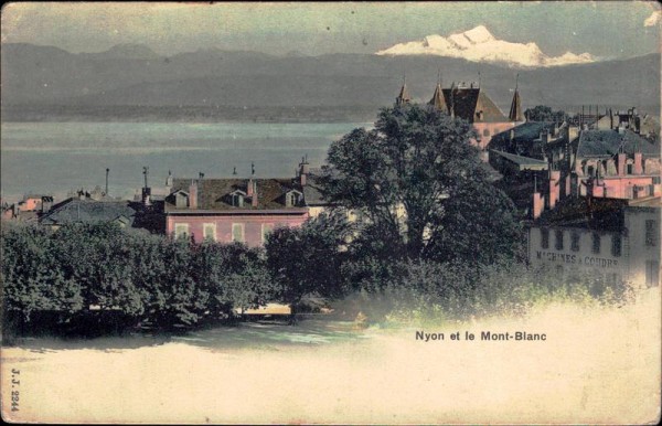 Nyon et le Mont-Blanc Vorderseite