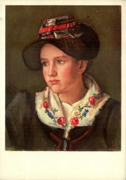 P. Perrelet, Wallisermädchen Vorderseite