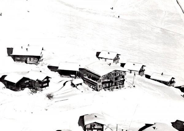 Pension Gspan, Inner - Arosa - Flugaufnahmen Vorderseite