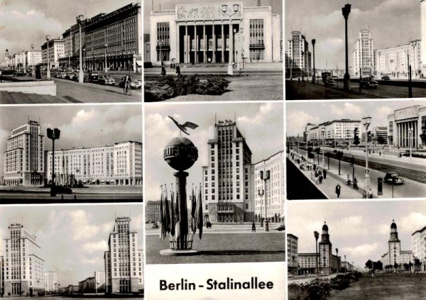 Berlin, Stalinallee Vorderseite