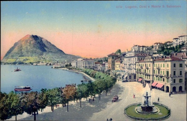 Lugano, Quai e Monte S. Salvatore Vorderseite