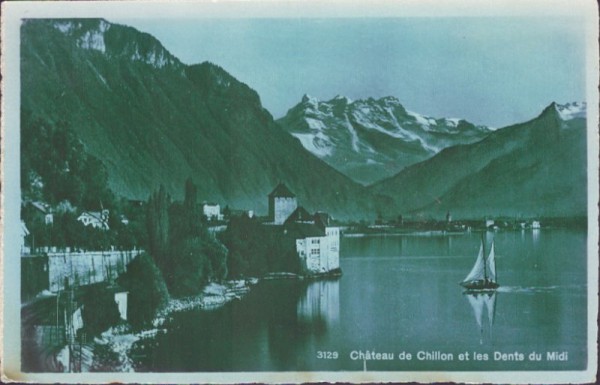 Chateau de Chillon et les Dents du Midi
