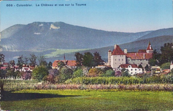 Colombier - Le Château et vue sur la Tourne