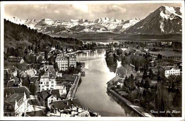 Thun und die Alpen Vorderseite