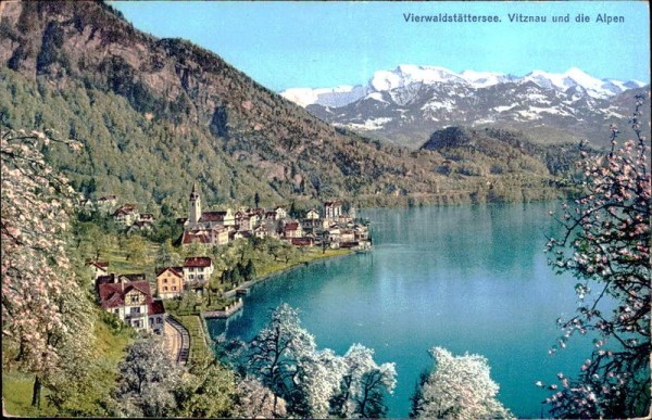 Vierwaldstättersee, Vitznau und die Alpen Vorderseite