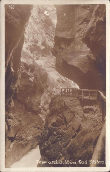 Taminaschlucht bei Bad Pfäfers Vorderseite