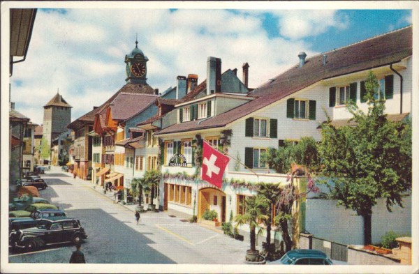 Hotel Weisses Kreuz und Terrasse. Murten/Morat
