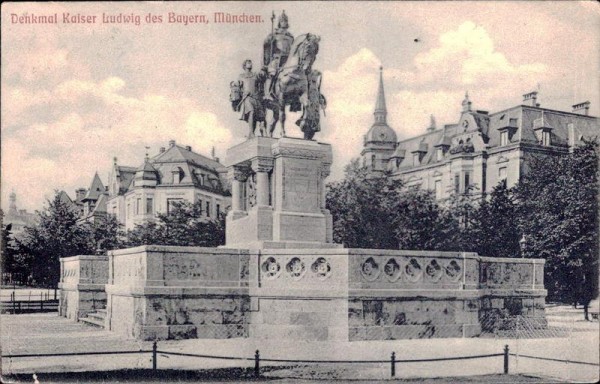 Denkmal Kaiser des Bayern, München Vorderseite