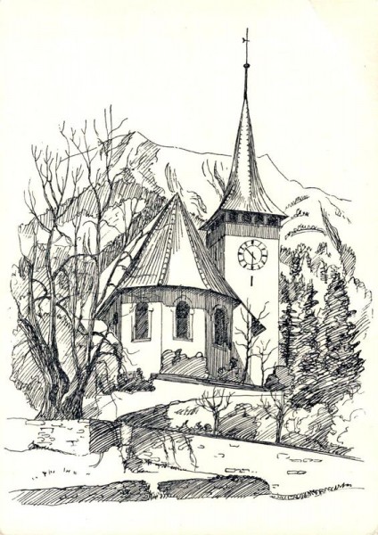 Kirche Frutigen Vorderseite