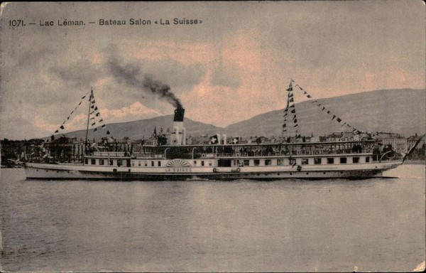 Lac Léman, Bateau Salon "La Suisse" Vorderseite