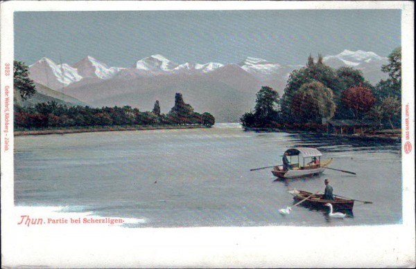 Thun. Partie bei Scherzligen Vorderseite