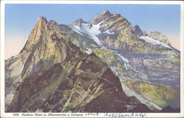 Säntis, Lisengrat Vorderseite