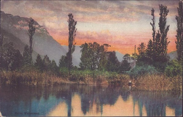 Unterseen, Ruine Weissenau Vorderseite