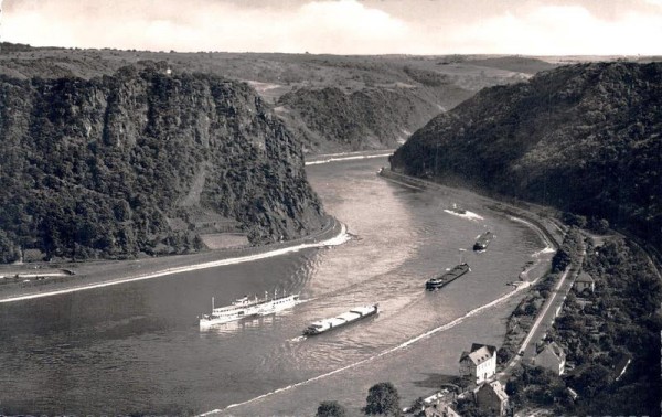 Das Felsental der Loreley bei St. Goarshausen am Rhein Vorderseite