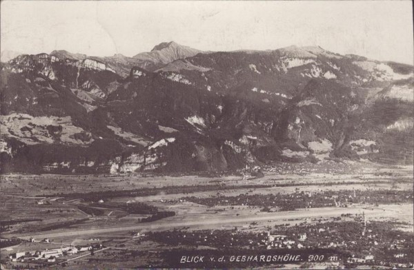 Walzenhausen, Blick von der Gebhardshöhe Vorderseite
