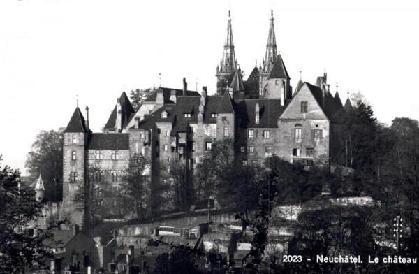 Neuchatel,  le Chateau Vorderseite