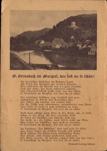 Gernsbach im Murgtal, D.L. Schwan