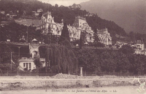 Territet - Les Jardins et l'Hôtel des Alpes