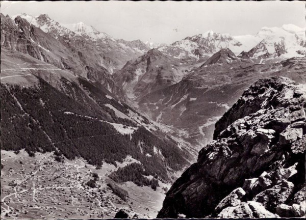 Verbier (1500m) Le Grand Combin vu de la Pierre-à-Voir