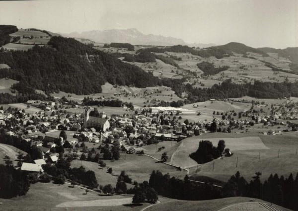 9606 Bütschwil SG, Katholische Pfarrkirche St. Kilian/ Säntis Vorderseite