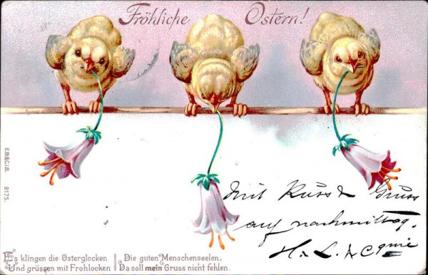 Fröhliche Ostern Vorderseite