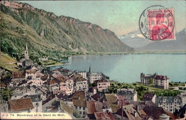 Montreux et la Dent du Midi Vorderseite